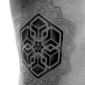 Side Geometric tattoo by Corey Divine