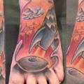 Fuß Rakete tattoo von Marked For Life