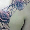 Flower Back Rose tattoo by Toko Lören Tattoo