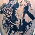 Back Music tattoo by Toko Lören Tattoo