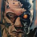 Fantasy Calf Terminator tattoo by Underworld Tattoo Supplies