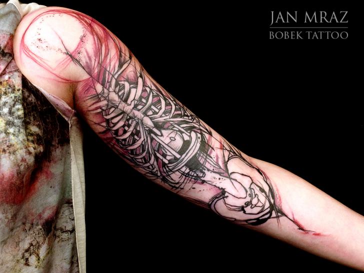 Arm Skeleton Tattoo von Jan Mràz