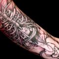 Arm Skeleton tattoo by Jan Mràz