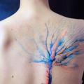 Fantasie Rücken Baum tattoo von Jan Mràz