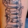 Arm Lettering tattoo by Body Line Tattoo