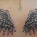 Fantasie Rücken Flügel tattoo von Body Line Tattoo