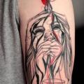 Arm Women Glass tattoo by Dead Romanoff Tattoo