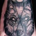 Fuß Fuchs Abstrakt tattoo von Dead Romanoff Tattoo