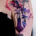 Schulter Vogel Aquarell tattoo von Dead Romanoff Tattoo