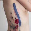 tatuaggio Fianco Astratto di Dead Romanoff Tattoo