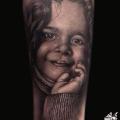 Portrait Realistic Children tattoo by Piranha Tattoo Studio