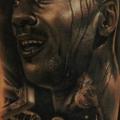 tatuaggio Spalla Ritratti Realistici Michael Jordan di Fredy Tattoo