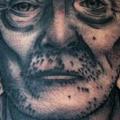 Schulter Porträt Old School tattoo von Philip Yarnell