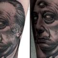 Arm Fantasie Porträt tattoo von Pete the Thief