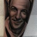 Arm Portrait Realistic tattoo by Pete the Thief