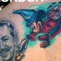 Rücken Mickey Mouse Walt Disney tattoo von The Art of London