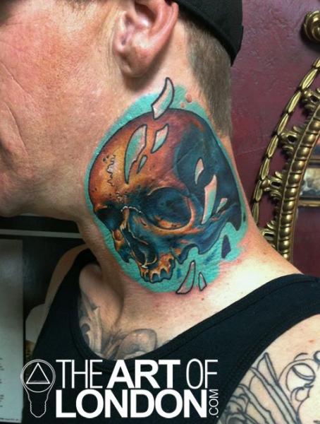 Tatuaggio Teschio Collo di The Art of London