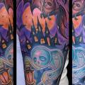 Shoulder Fantasy Halloween tattoo by The Art of London