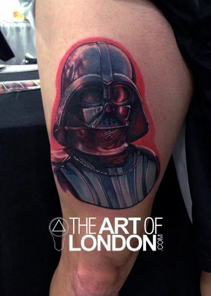 Tatuaje Muslo Star Wars por The Art of London