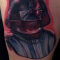 Thigh Star Wars tattoo by The Art of London