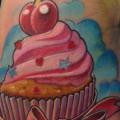 Foot Cupcake tattoo by Electrographic Tattoo