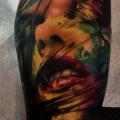 Arm Women Water Color tattoo by Samuel Potuček Tattoo