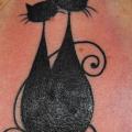 Nacken Katzen tattoo von Synergik Tattoo