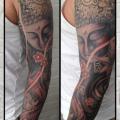 Arm Japanese Buddha tattoo by Custom Ink Tattoo