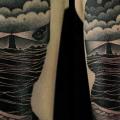 Lighthouse Sea Abstract tattoo by Rock n Ink Tattoo