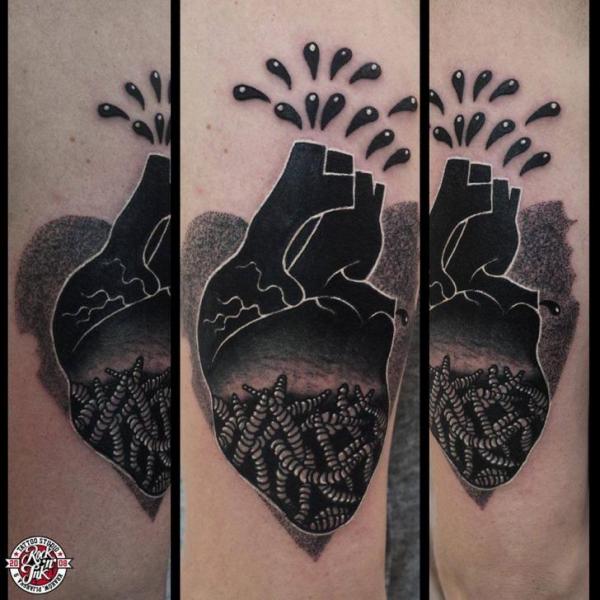 Fantasy Heart Dotwork Tattoo by Rock n Ink Tattoo