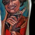 Shoulder Portrait Realistic Women tattoo by Rock n Ink Tattoo