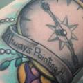 Arm Kompass tattoo von Last Angels Tattoo