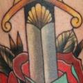 Arm Old School Dagger tattoo by Last Angels Tattoo
