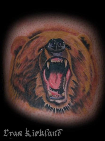 Realistic Bear Tattoo by Last Angels Tattoo