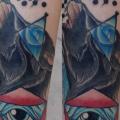 Wolf Gott Dreieck tattoo von Last Angels Tattoo