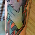 Arm Mask Abstract tattoo by Anthony Ortega