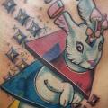 tatuaggio Fantasy Schiena Coniglio di Anthony Ortega