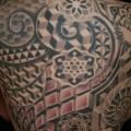 Back Geometric tattoo by Anthony Ortega