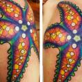 tatuaje Hombro Estrella de mar por Anthony Ortega