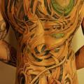 tatuaje Biomecánica Espalda Culo Abstracto por White Rabbit Tattoo
