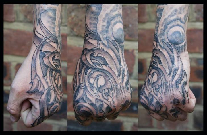Biomechanical Hand Tattoo by White Rabbit Tattoo