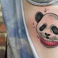 Seite Panda tattoo von White Rabbit Tattoo