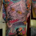 Змея Япония Спина Демон Попа Тело татуировка от Dagger & Lark Tattoo