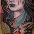 tatuaggio New School Polpaccio Gypsy di Dagger & Lark Tattoo