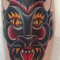 Arm Old School Devil tattoo by Devils Ink Tattoo