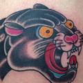 Arm Old School Panther tattoo by Devils Ink Tattoo