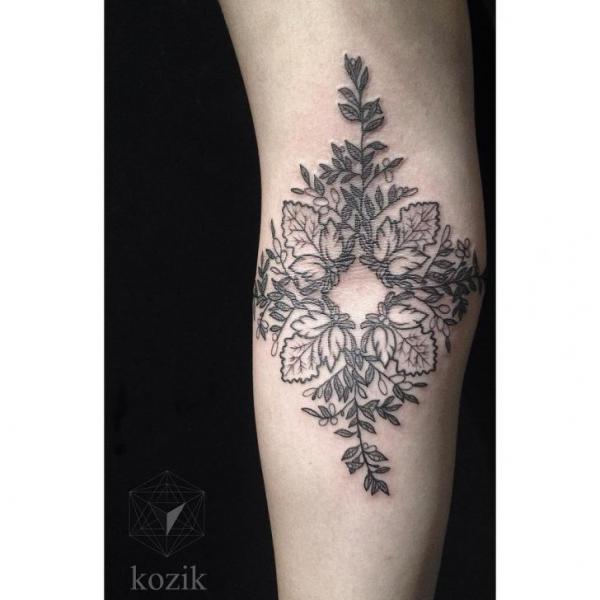 Arm Dotwork Decoration Tattoo by Hidden Moon Tattoo