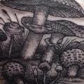 Arm Mushroom Dotwork tattoo by Hidden Moon Tattoo