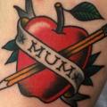 Apfel Stift tattoo von Chapel Tattoo