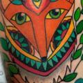 Arm Fox Abstract tattoo by Chapel Tattoo